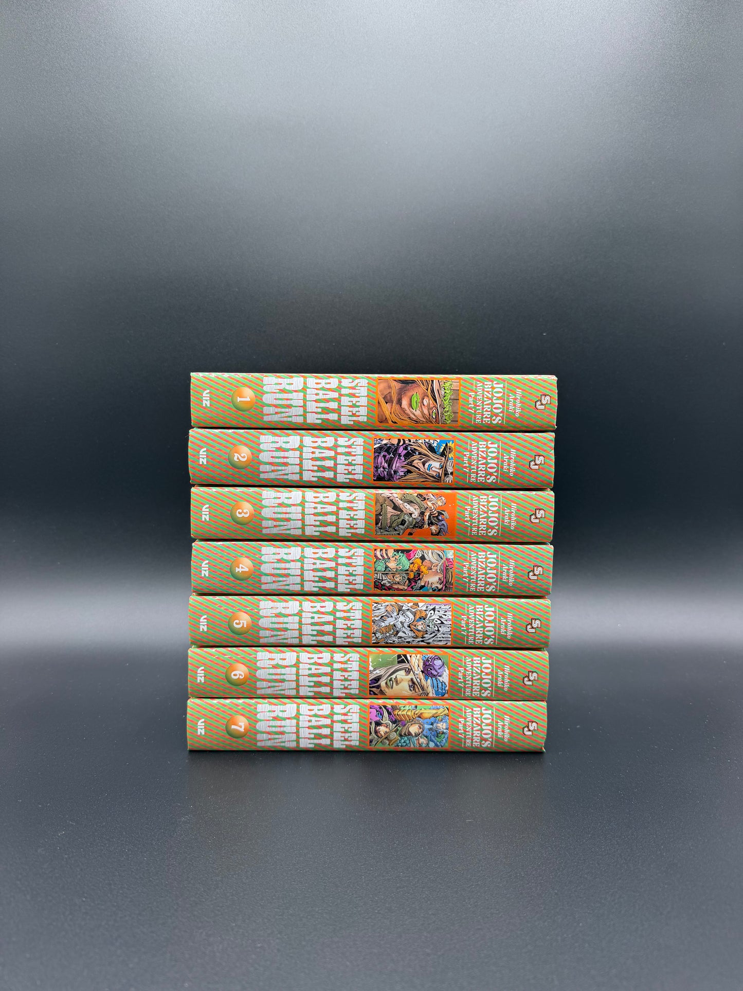Jojo’s Bizarre Adventure Part 7 Steel Ball Run Manga Volumes 1-7 New English