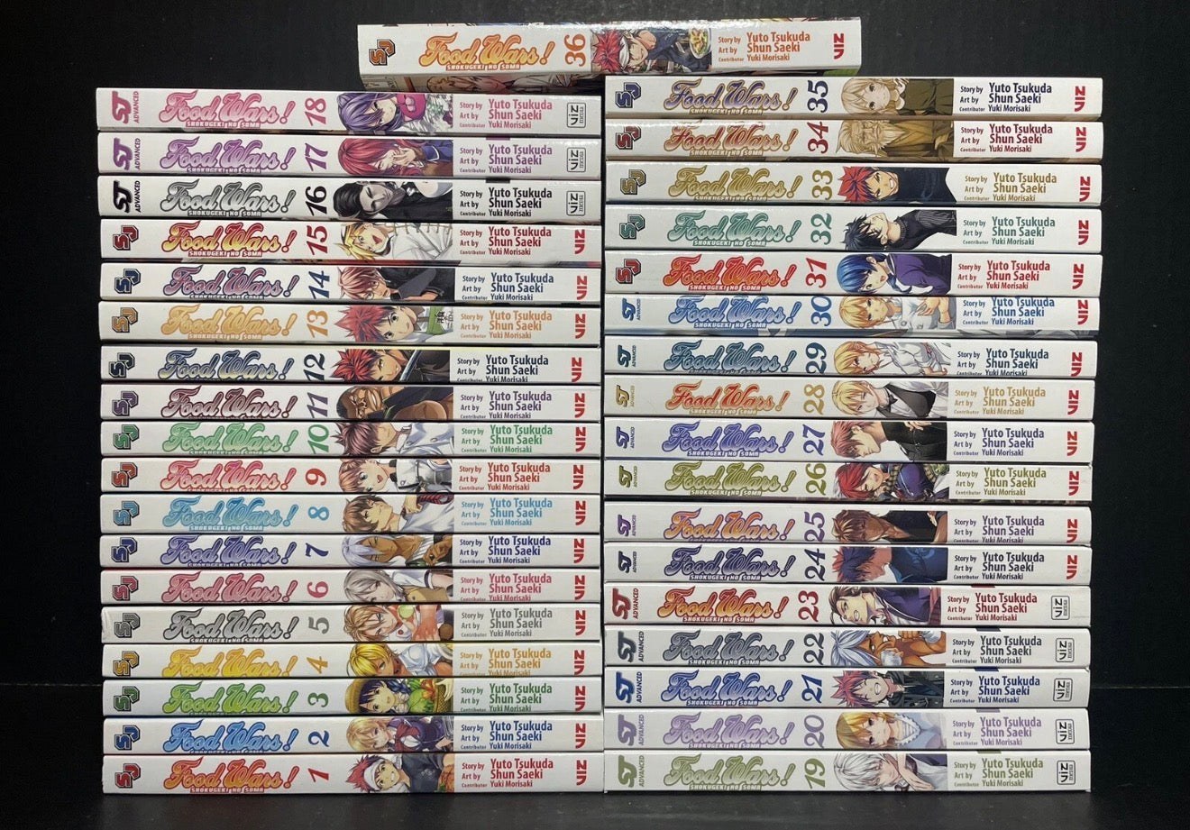 Food Wars! Manga Volumes 1-36 Brand New Complete Set English Authentic Viz Media