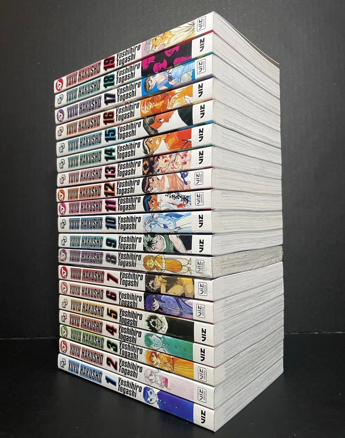 YuYu Hakusho Manga Volumes 1-19 English Complete Set New Authentic Viz Media
