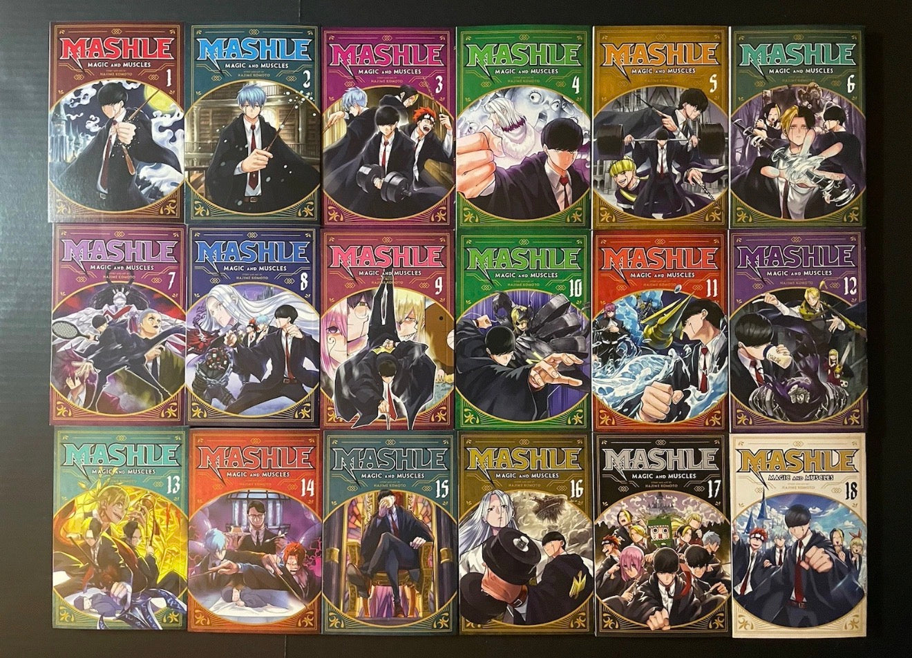 Mashle Magic and Muscles Manga Volumes 1-18 New English Authentic US Viz Media