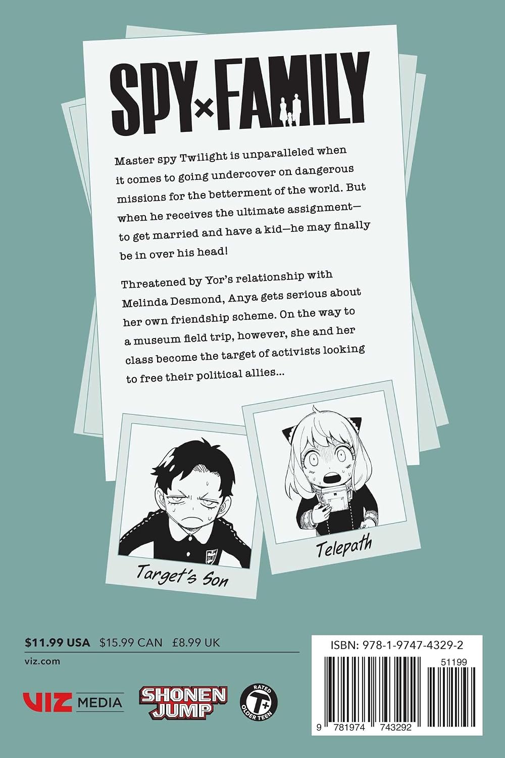 Tatsuya Endo Spy x Family Vol. 11 Paperback Manga Book