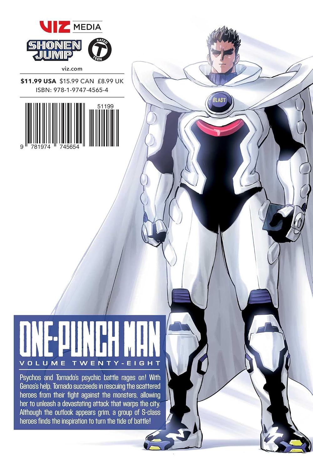 One-Punch Man Vol. 28 Paperback Manga Book
