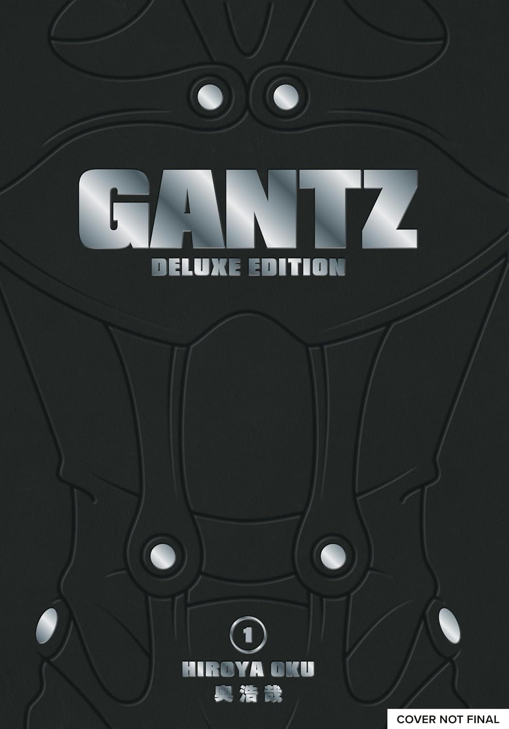 Hiroya Oku Gantz Deluxe Edition Volume 1 Hardcover Manga Book