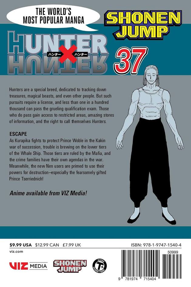 Yoshihiro Togashi Hunter x Hunter Vol. 37 Paperback Manga Book