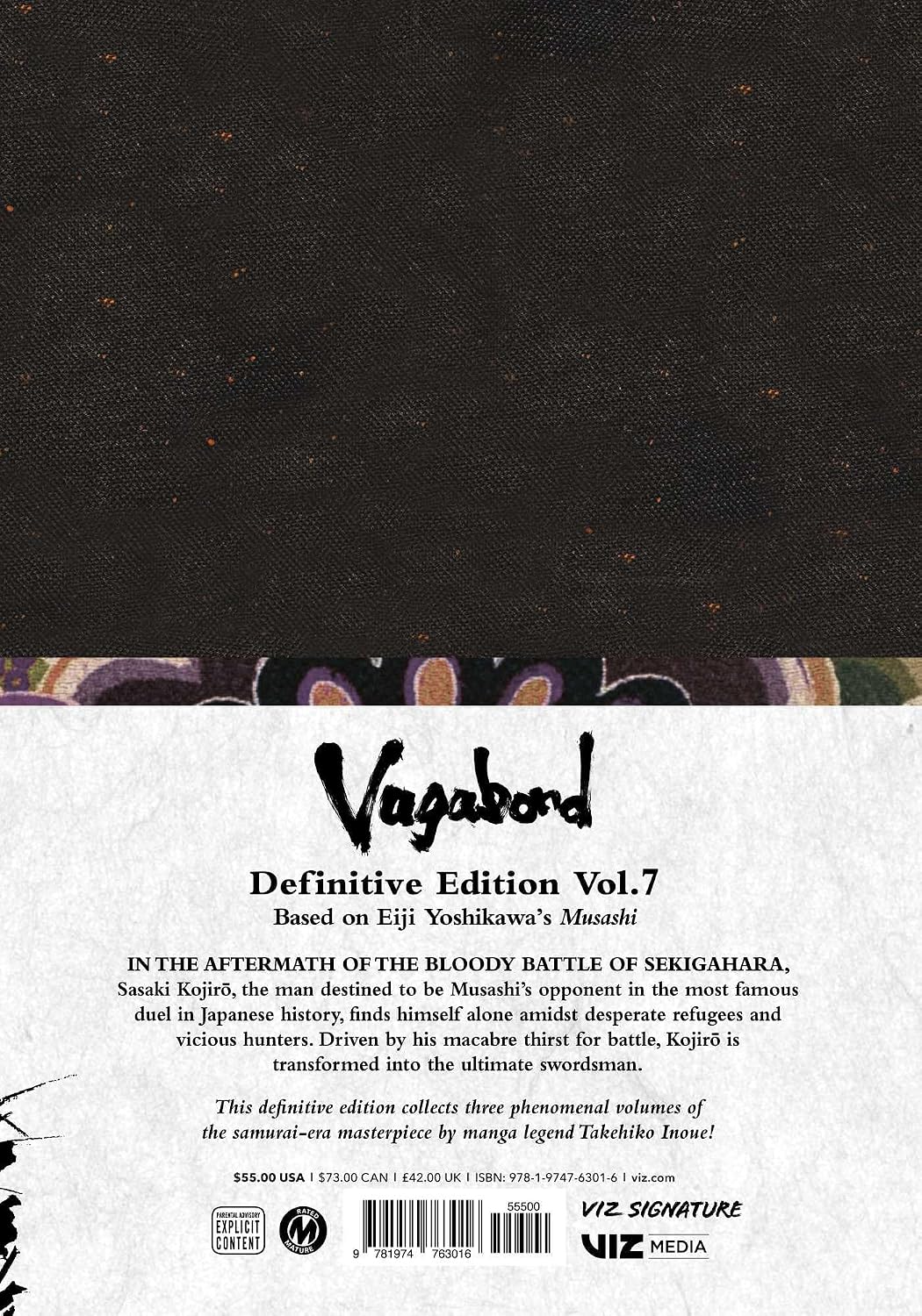 Takehiko Inoue Vagabond Definitive Edition Vol. 7 Paperback Manga Book