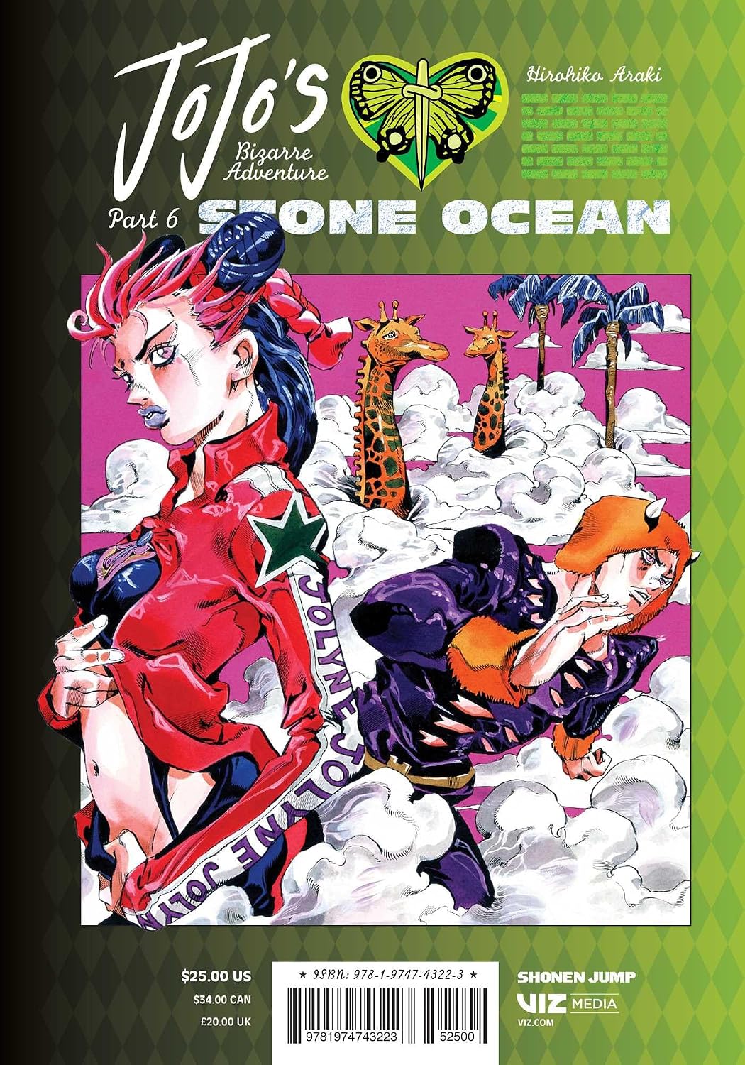 Hirohiko Araki JoJo's Bizarre Adventure Part 6 Stone Ocean Vol. 3 Manga Book