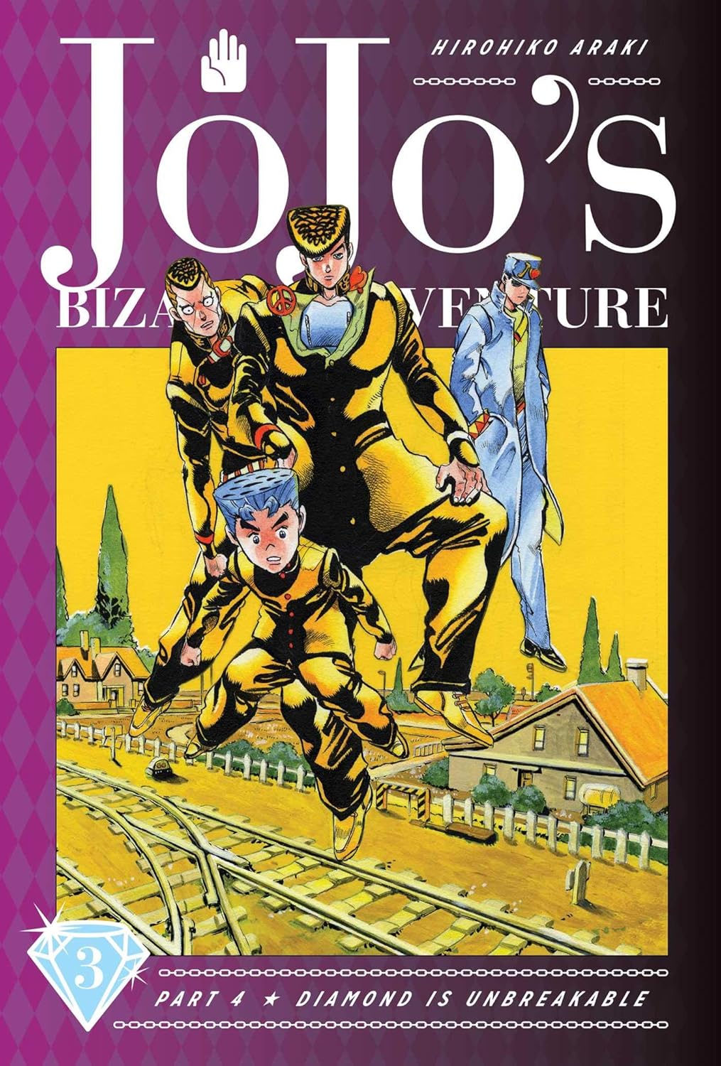 Hirohiko Araki JoJo's Bizarre Adventure: Part 4--Diamond Is Unbreakable Vol. 3 Hardcover Manga Book
