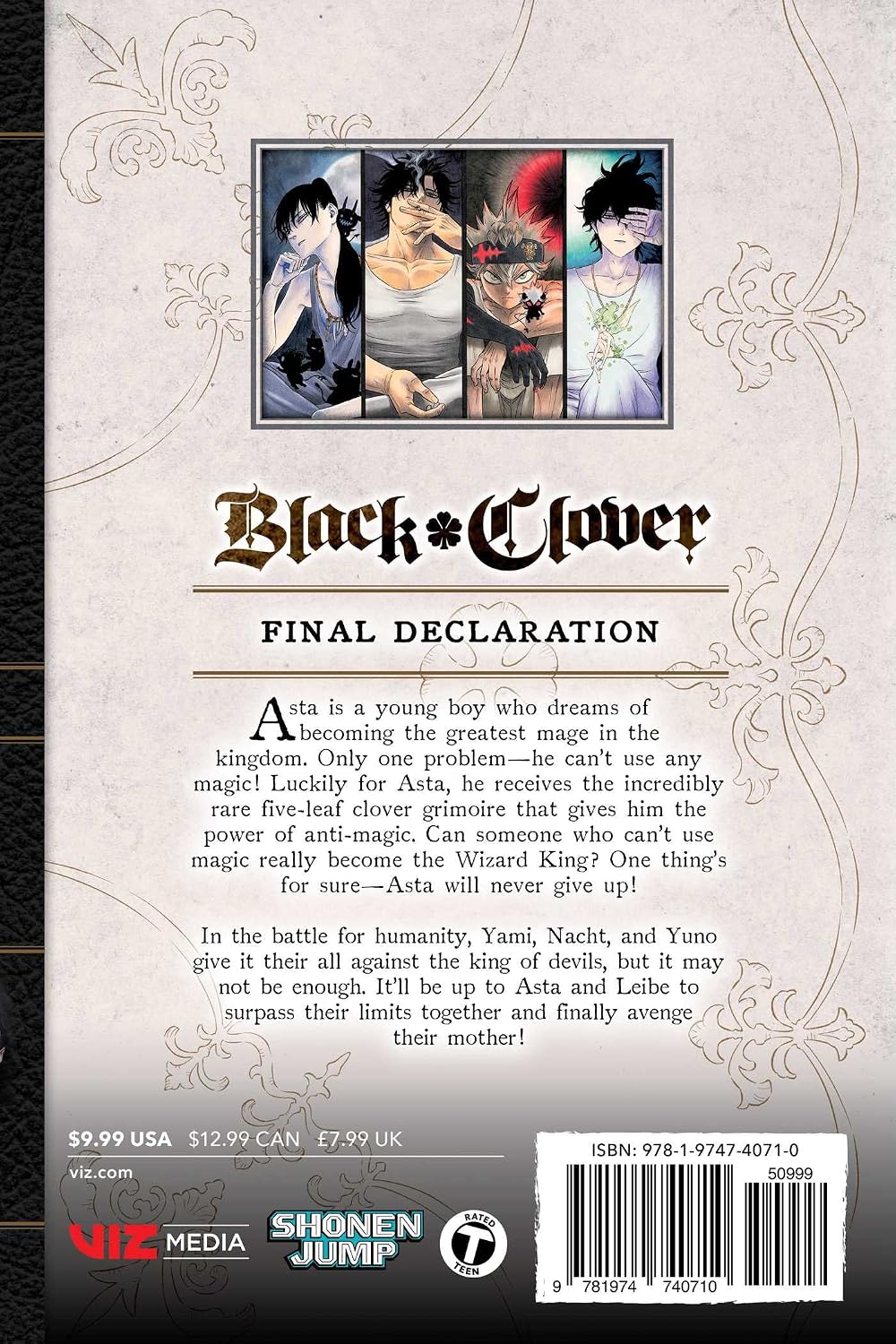 Yuki Tabata Black Clover Vol. 33 Final Declaration Paperback Manga Book