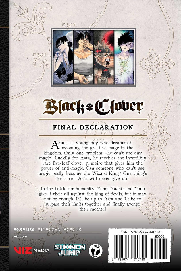 Yuki Tabata Black Clover Vol. 33 Final Declaration Paperback Manga Book
