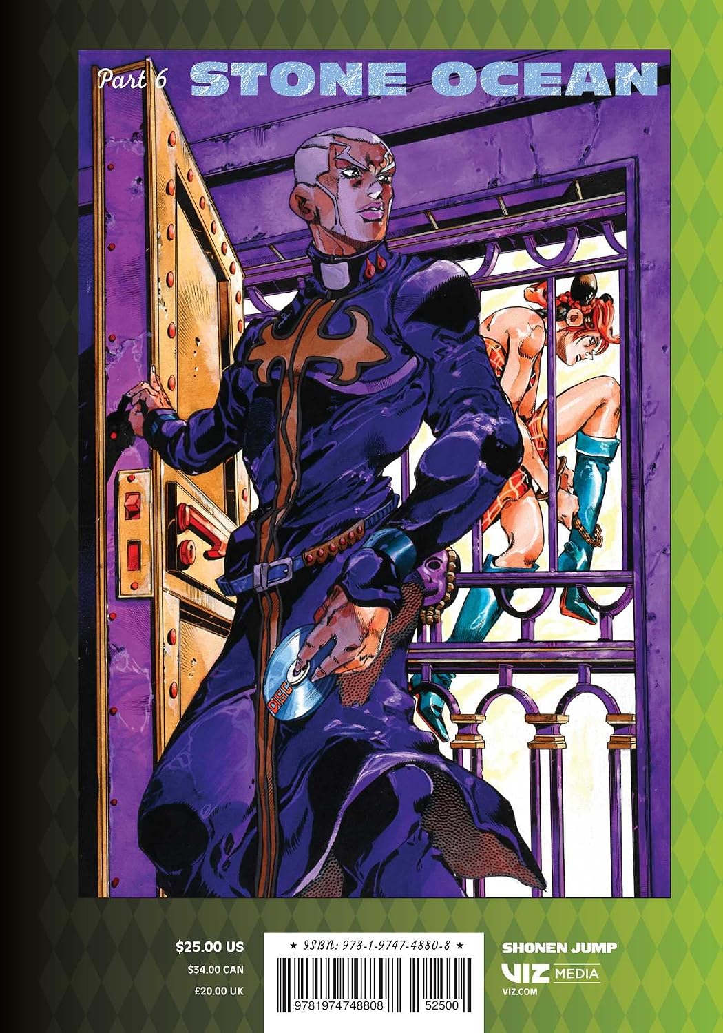 Hirohiko Araki JoJo's Bizarre Adventure Part 6 Stone Ocean Vol. 6 Manga Book