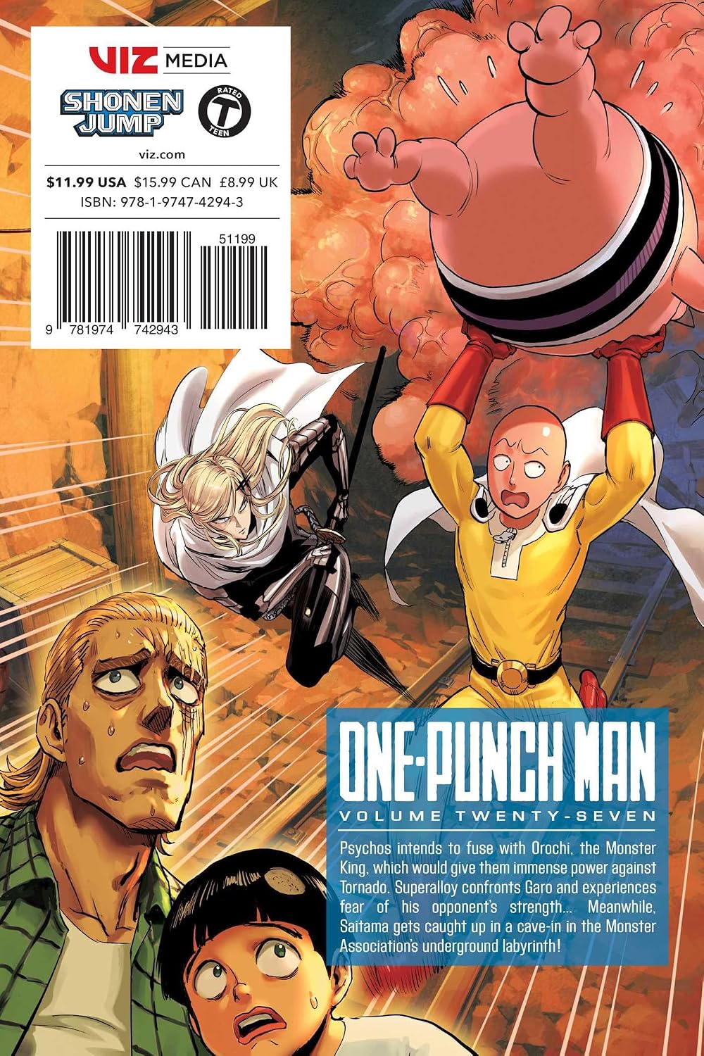 ONE One-Punch Man Vol. 27 Paperback Manga Book
