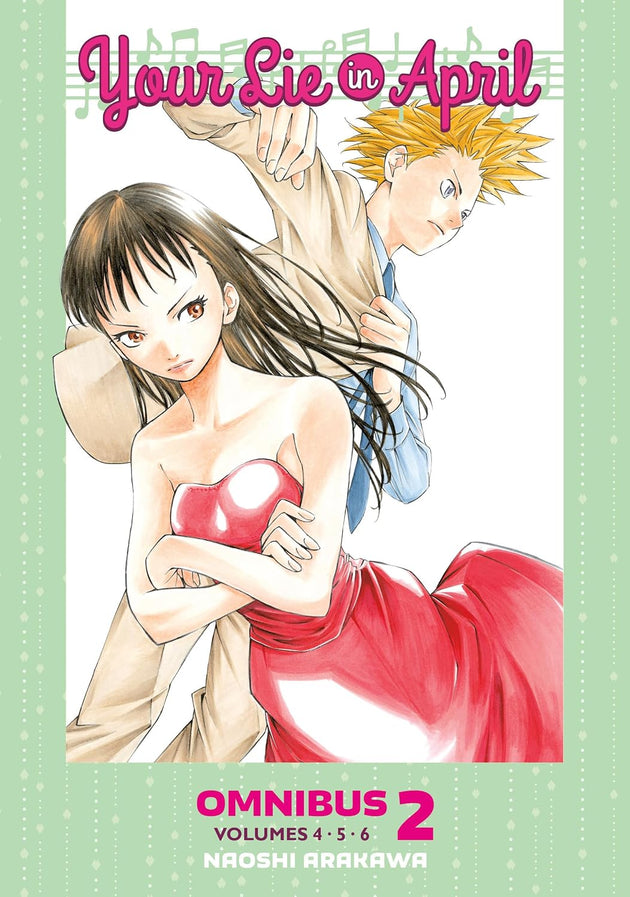 Naoshi Arakawa Your Lie in April Omnibus 2 (Vol. 4-6) Paperback Manga Book