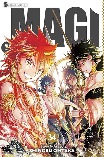 Shinobu Ohtaka Magi: The Labyrinth of Magic Vol. 34 Paperback Manga Book
