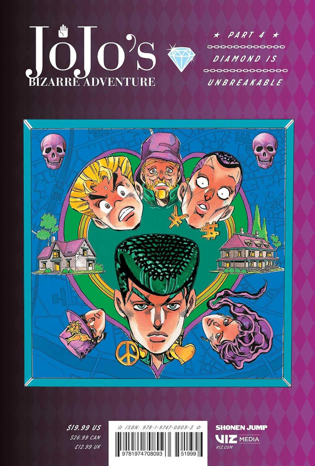 Hirohiko Araki JoJo's Bizarre Adventure: Part 4--Diamond Is Unbreakable Vol. 3 Hardcover Manga Book