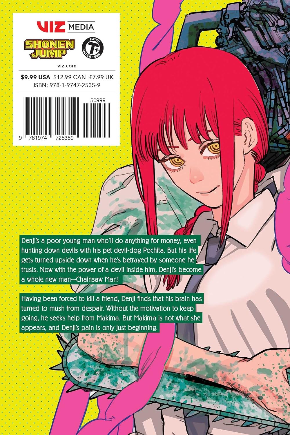 Tatsuki Fujimoto Chainsaw Man Vol. 10 A Dog's Feelings Paperback Manga Book