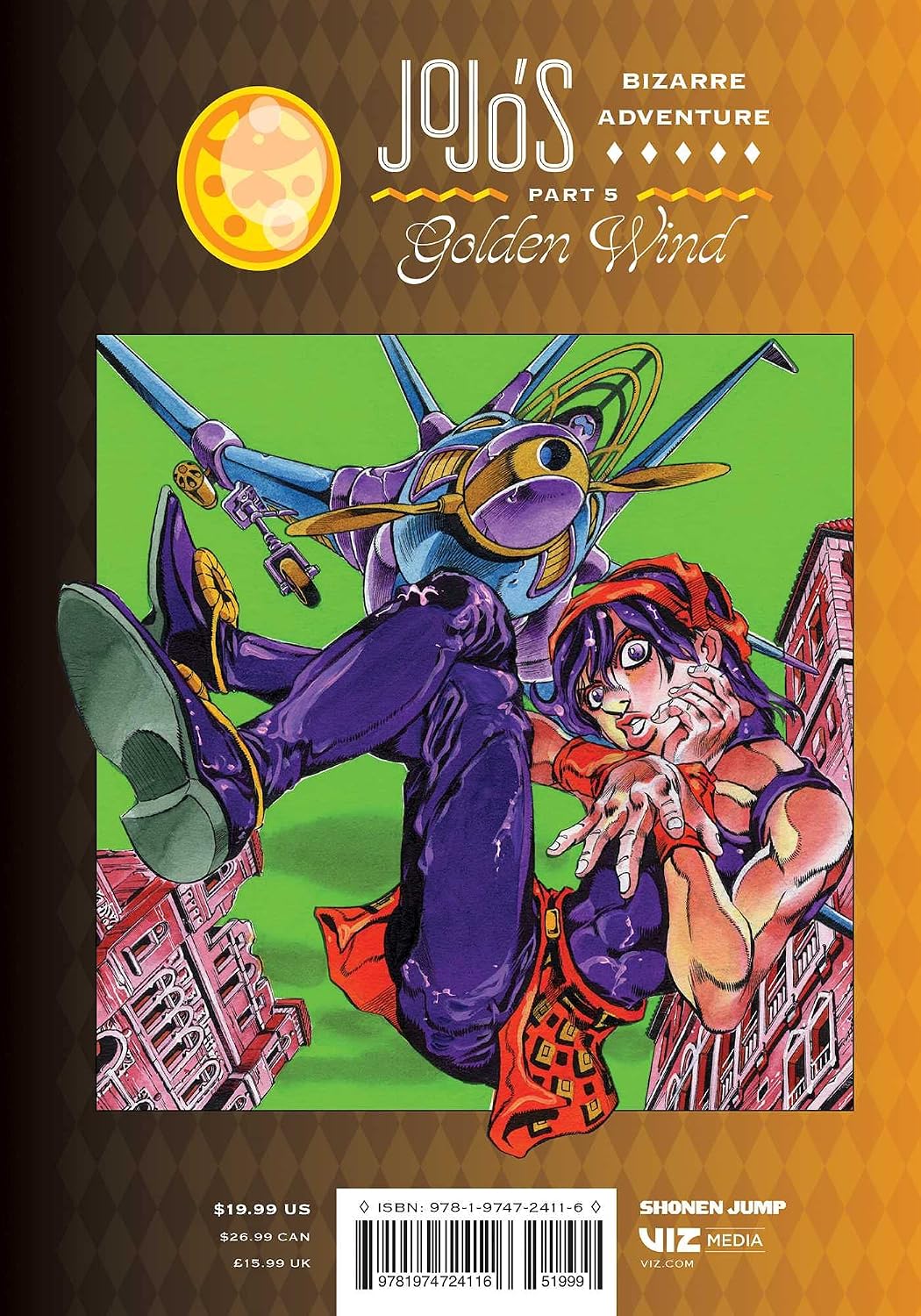Hirohiko Araki JoJo's Bizarre Adventure: Part 5--Golden Wind Vol. 3 Hardcover Manga Book