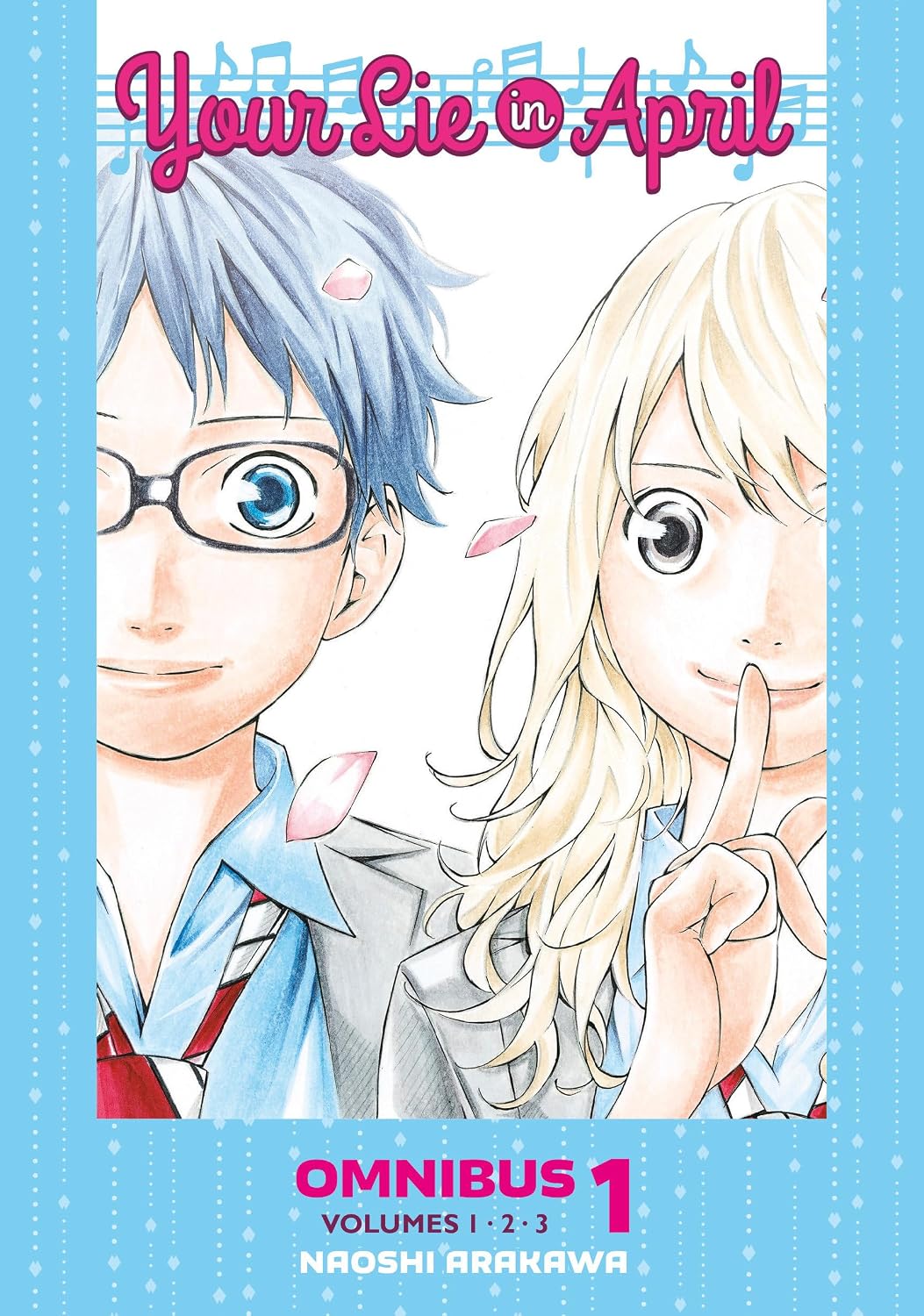 Naoshi Arakawa Your Lie in April Omnibus 1 (Vol. 1-3) Paperback Manga Book