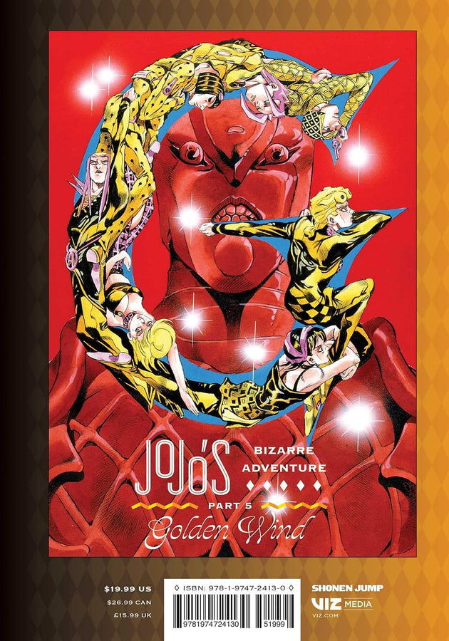 Hirohiko Araki JoJo's Bizarre Adventure: Part 5--Golden Wind Vol. 5 Hardcover Manga Book