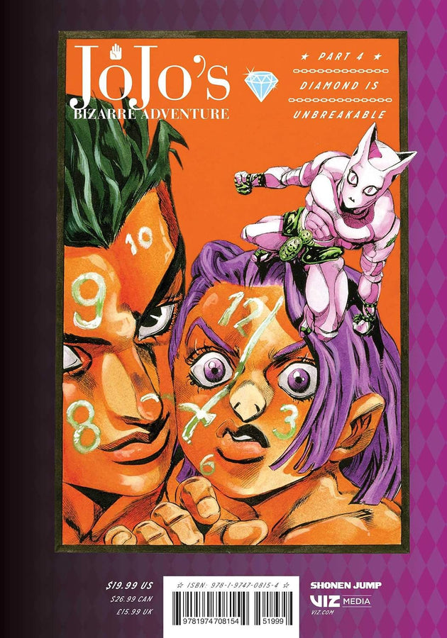 Hirohiko Araki JoJo's Bizarre Adventure: Part 4--Diamond Is Unbreakable, Vol. 9 Hardcover Manga Book