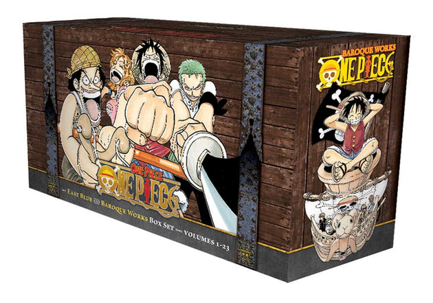 Eiichiro Oda One Piece Box Set: East Blue and Baroque Works Vol. 1-23 Paperback Manga Book
