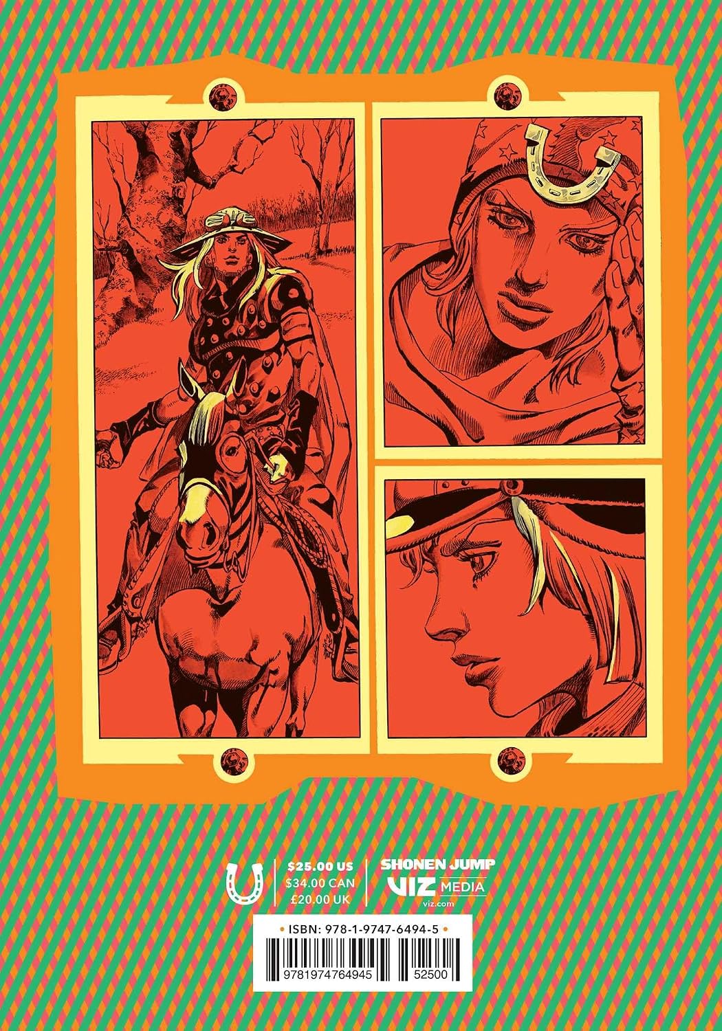 Hirohiko Araki JoJo's Bizarre Adventure Part 7 Steel Ball Run Vol. 8 Paperback Manga Book