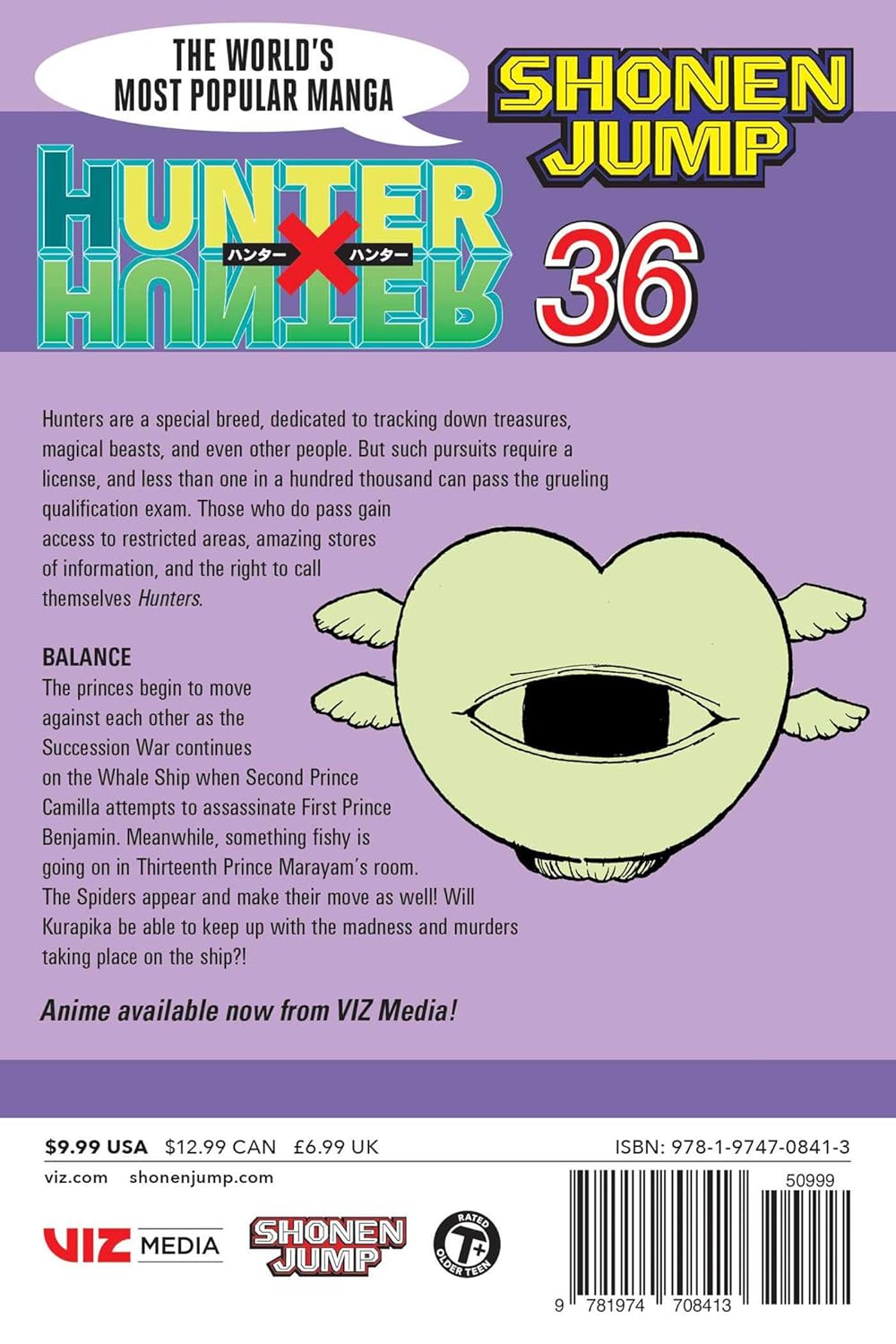 Yoshihiro Togashi Hunter x Hunter Vol. 36 Paperback Manga Book