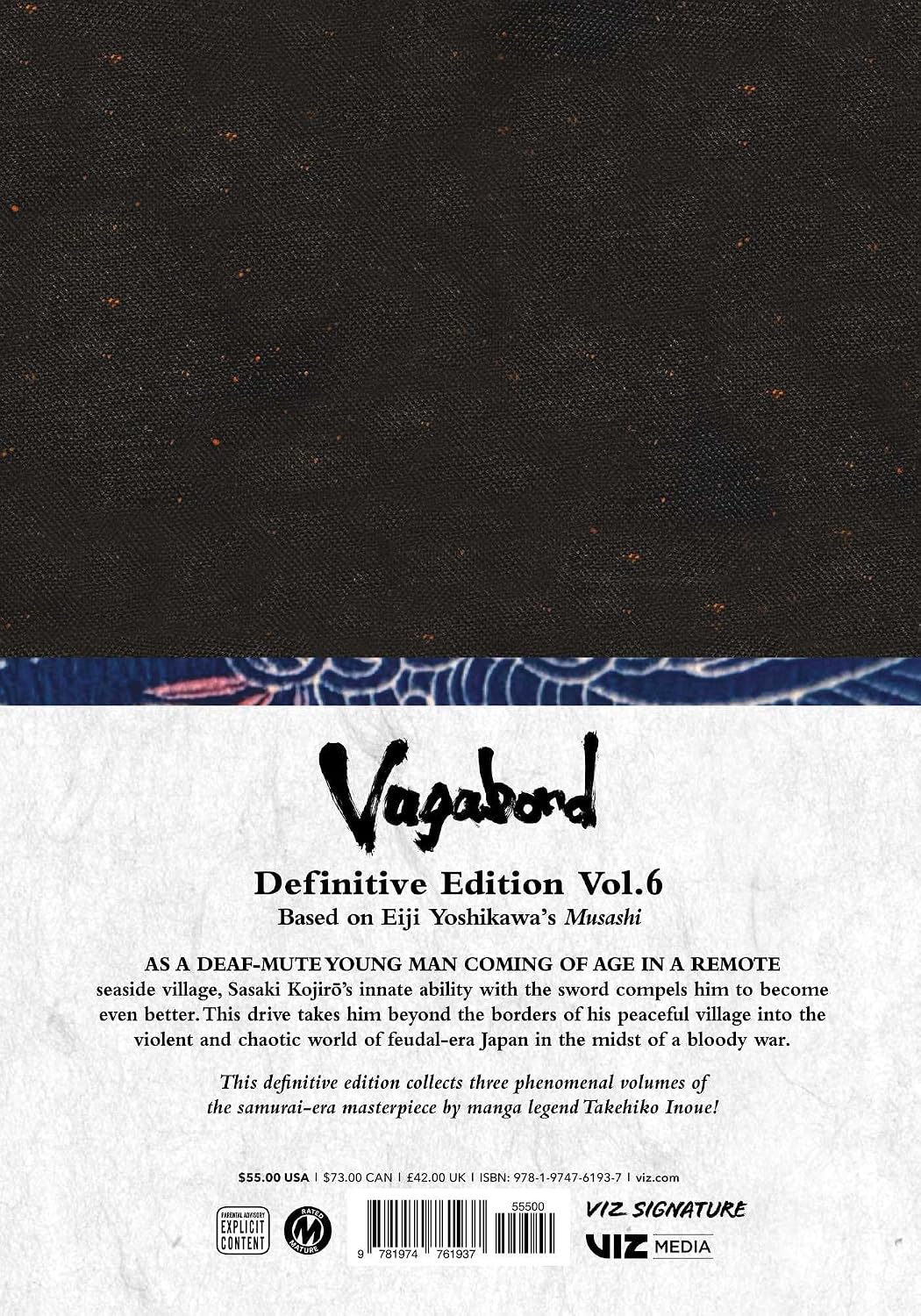 Takehiko Inoue Vagabond Definitive Edition Vol. 6 Paperback Manga Book