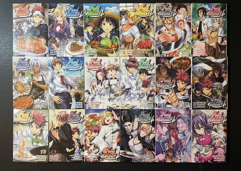 Food Wars! Manga Volumes 1-36 Brand New Complete Set English Authentic Viz Media