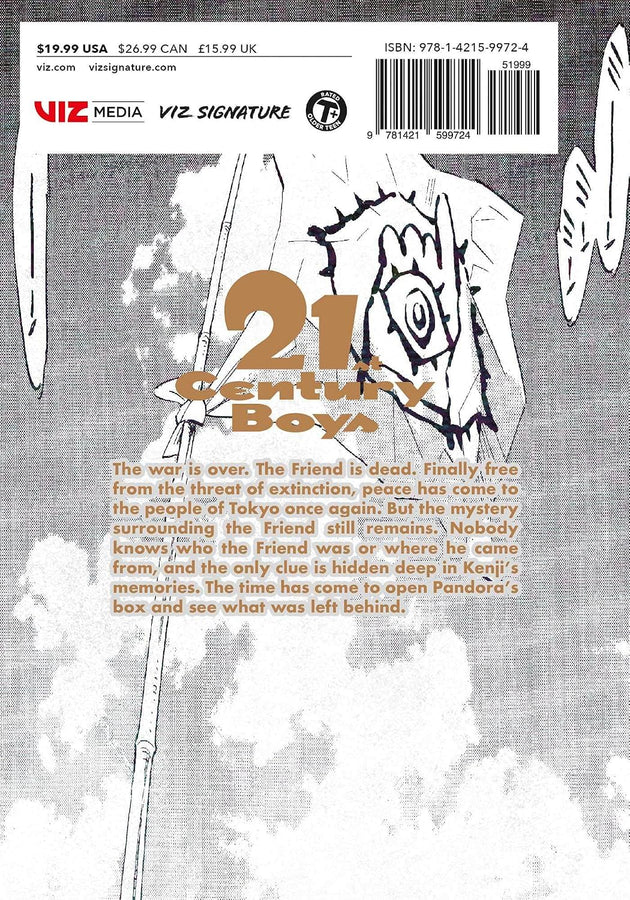 Naoki Urasawa 21st Century Boys: The Perfect Edition Vol. 1 Paperback Manga Book
