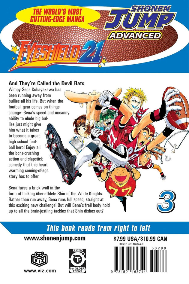 Riichiro Inagaki Eyeshield 21 Vol. 3 Paperback Manga Book