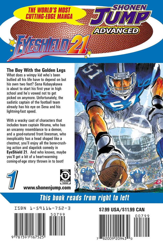 Riichiro Inagaki Eyeshield 21 Vol. 1 Paperback Manga Book