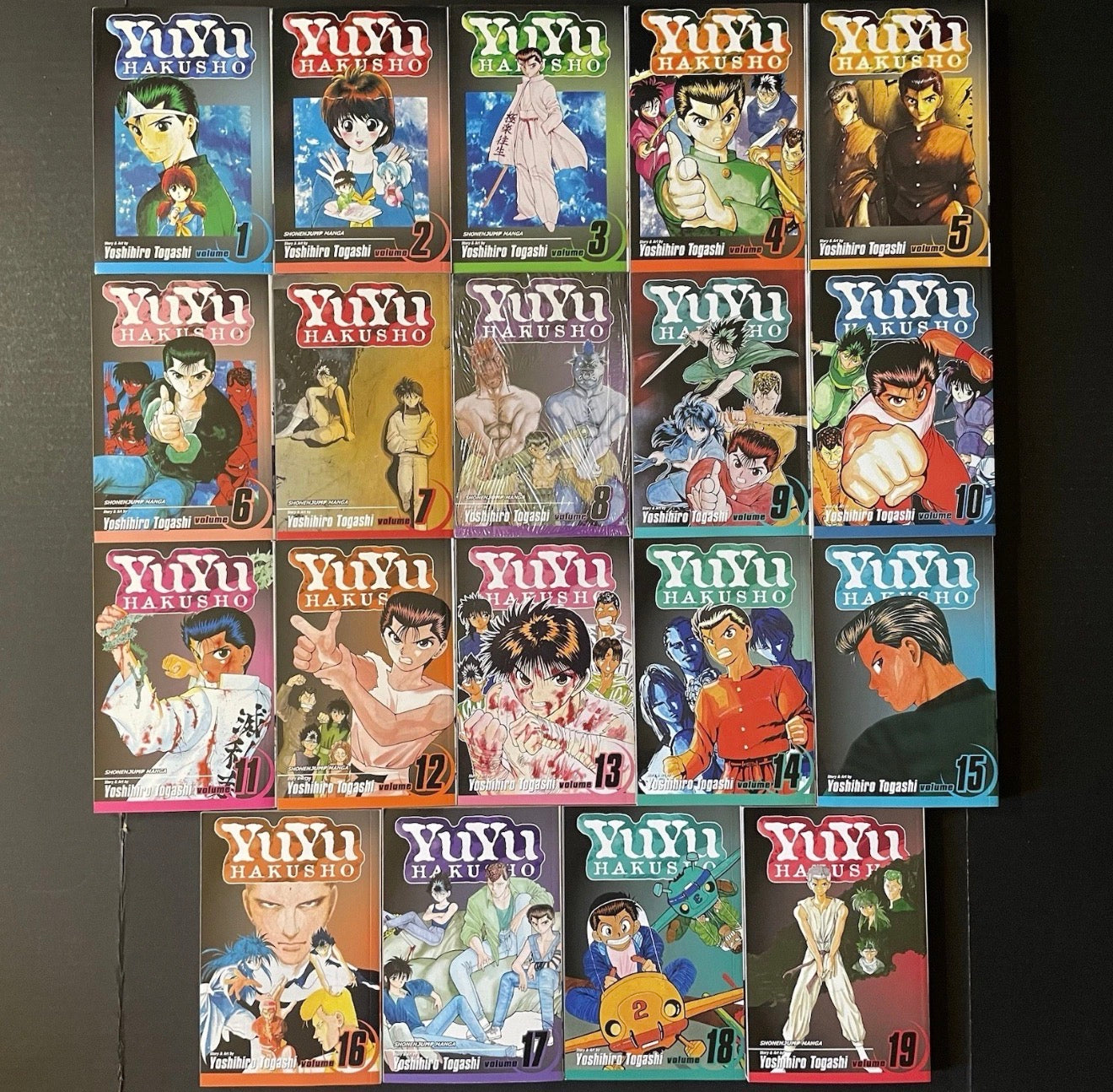 YuYu Hakusho Manga Volumes 1-19 English Complete Set New Authentic Viz Media