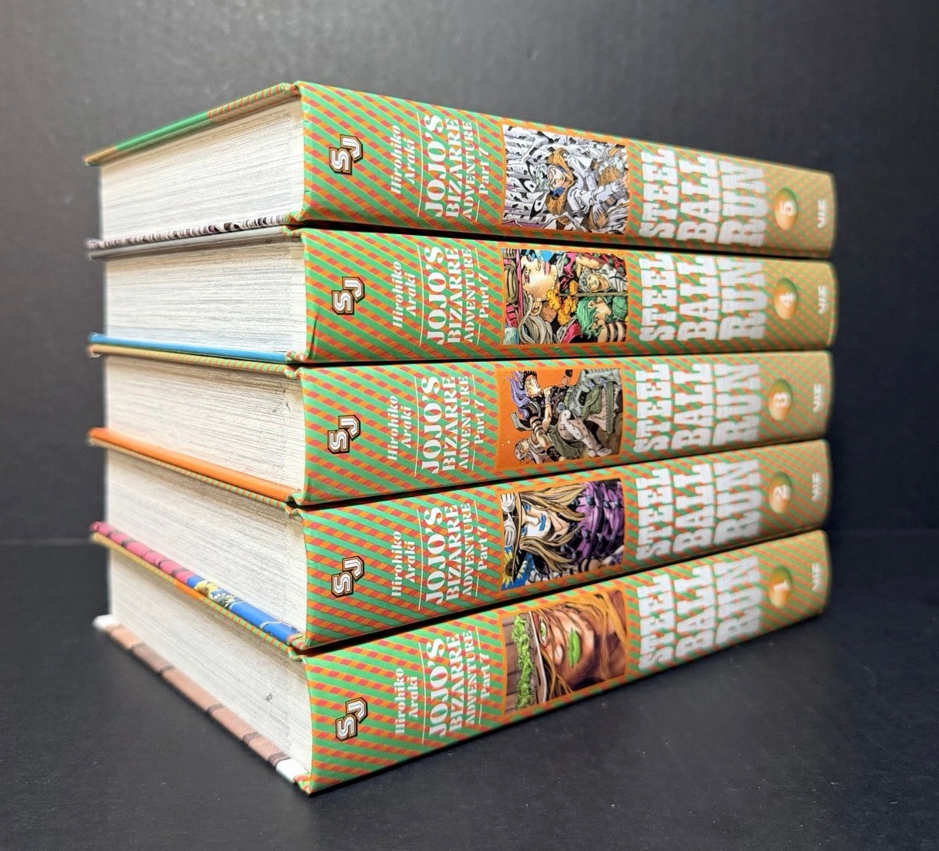 Jojo’s Bizarre Adventure Part 7 Steel Ball Run Manga Volumes 1-5 New English