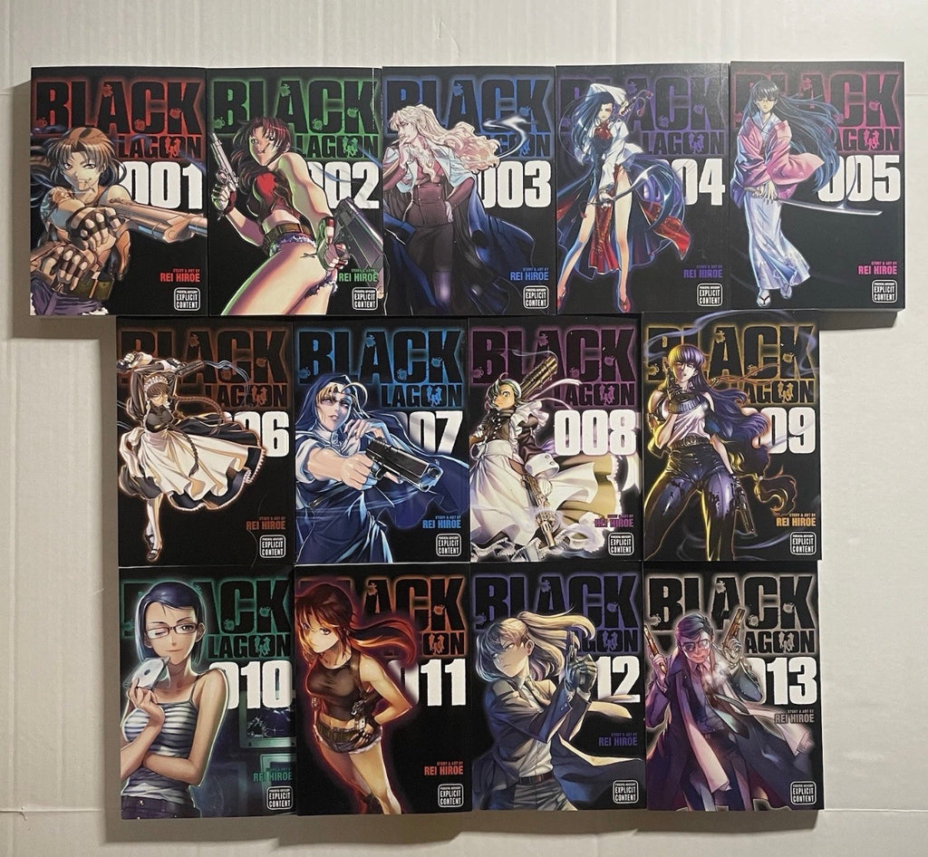 Black Lagoon Manga Volumes 1-13 English Brand New US Authentic Viz Media